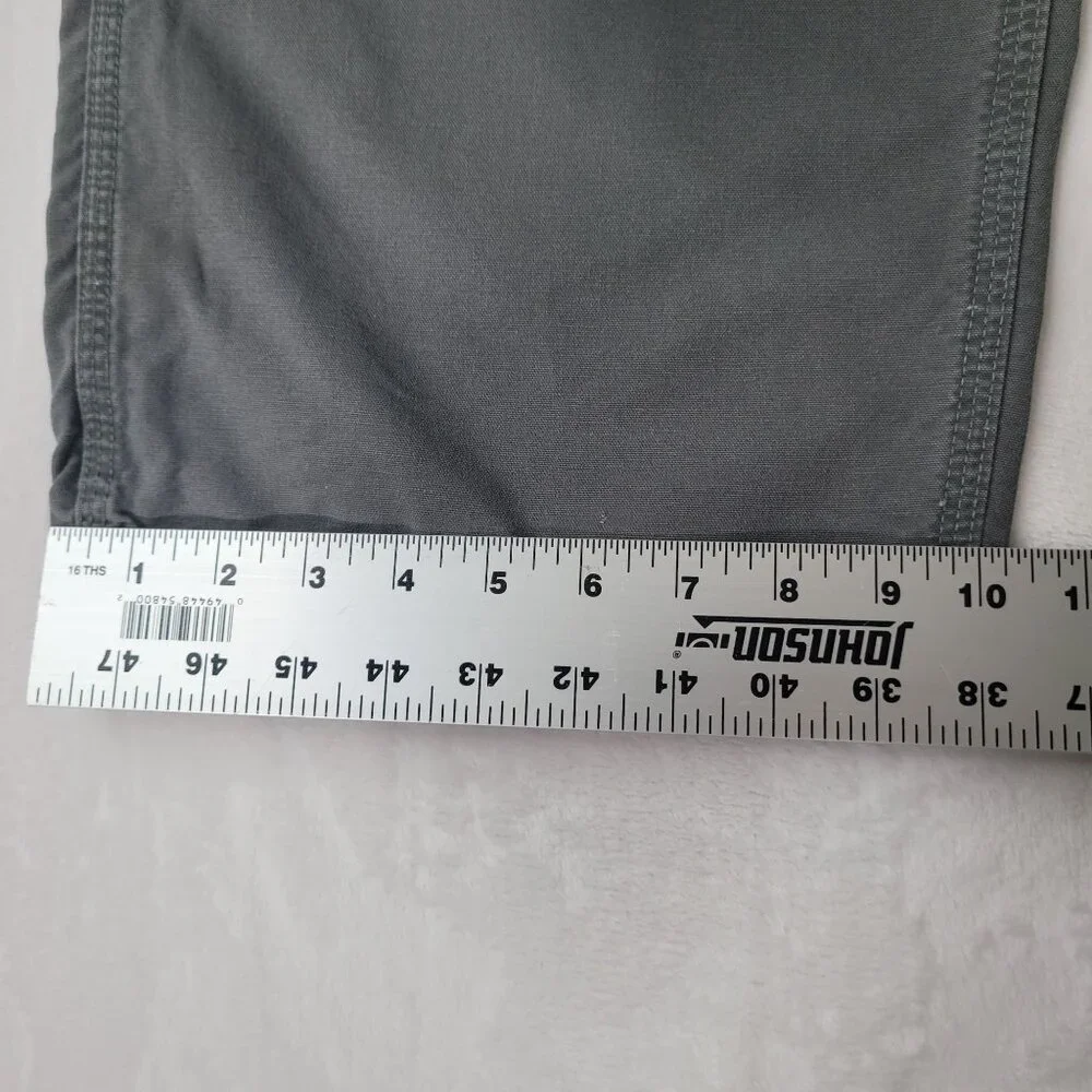 Carhartt Dungaree w/ Suspender Button Men's Gray Carpenter Work Pants Size 42X28 - Picture 10 of 12